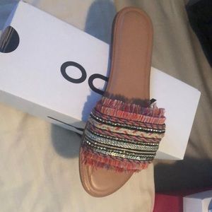Multi color sandal